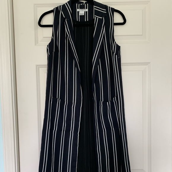 NWOT Glamorous Nautical inspired knee length vest XS - Picture 2 of 5